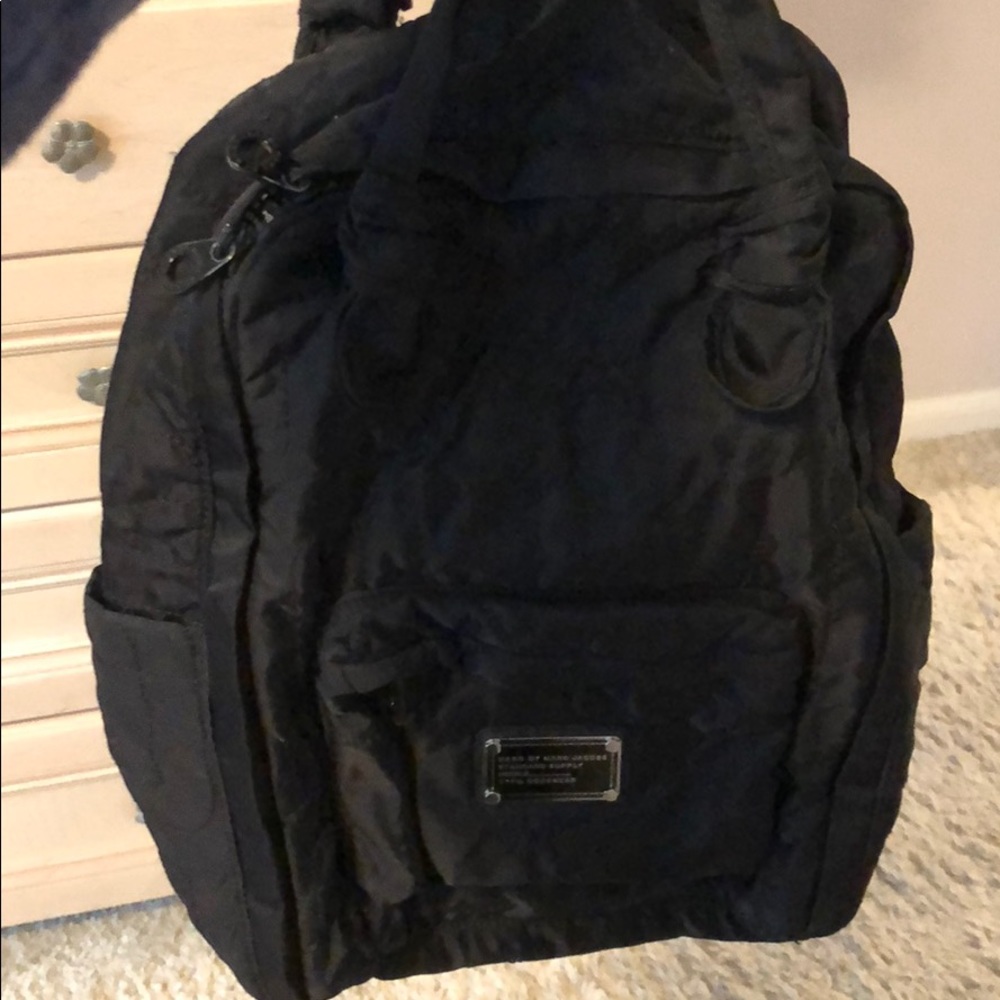 Marc Jacobs black stylish backpack